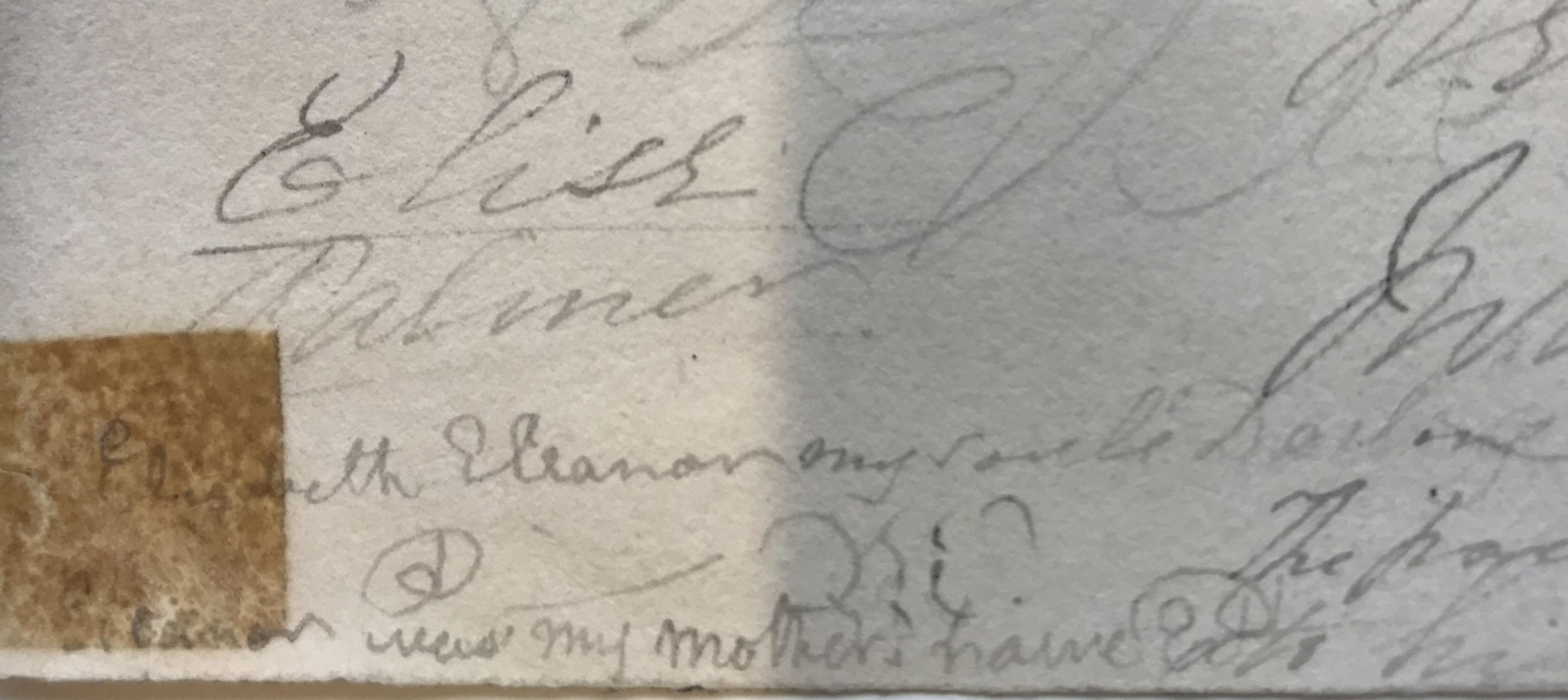 Detail from reverse of NLA NK2036